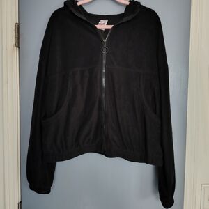 Women's Black Zip-Up Jacket